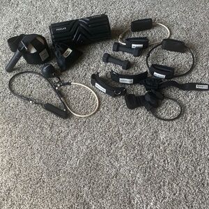 PVOLVE Black Fitness Resistance Bands BUNDLE - BRAND NEW NEVER USED!